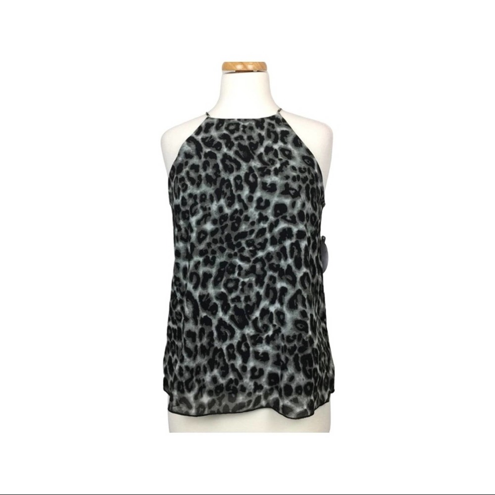 NWT Leopard tank blouse